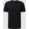 BOSS T-Shirt mit labeltypischen Kontraststreifen Modell 'Thompson', Größe XXXL - EUR - Black - XXXL