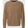 drykorn Strickpullover mit Rundhalsausschnitt Modell 'FREDDY' - men - BEIGE - S;M;L;XXL