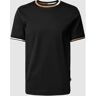 BOSS T-Shirt mit labeltypischen Kontraststreifen Modell 'Thompson', Größe XL - EUR - Black - XL