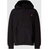 Carhartt Work In Progress Hoodie mit Label-Stitching Modell 'HOODED AMERICAN SCRIPT' - men - SCHWARZ - S;M;L;XL