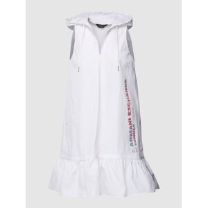 Armani Exchange Knielanges Kleid mit Kapuze - women - Weiß - 34;36;38;40;42;44