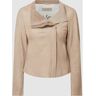 FREAKY NATION Lederjacke mit Kontrasteinsätzen Modell 'New Blow up', Größe S - EUR - Beige - S