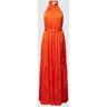 Vila Maxikleid mit amerikanischem Ausschnitt Modell 'Leyla', Größe 34 - EUR - Orange - 34