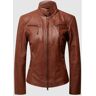 Cabrini Lederjacke aus Lammnappa, Größe 40 - EUR - Cognac - 40