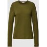 Tommy Hilfiger Strickpullover mit Rollsaum, Größe M - EUR - Khaki - M