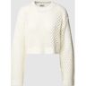 Only Strickpullover mit Lochmuster Modell 'SMILLA' - women - BEIGE - XS;S;M;L;XL