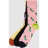 Happy Socks Socken im 3er-Pack - men - ROSE - 36/40;41/46