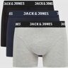 Jack & Jones Trunks mit Stretch-Anteil im 3er-Pack Modell 'Anthony', Größe L - EUR - Mittelgrau Melange - L