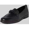 tamaris Loafers aus Leder in unifarbenem Design - women - SCHWARZ - 37;38;39;40;41;42