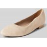 Tamaris Ballerinas mit Blockabsatz, Größe 39 - EUR - Taupe - 39