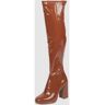 Steve Madden Overknees in Lack-Optik Modell 'Magnifico', Größe 37 - EUR - Cognac - 37