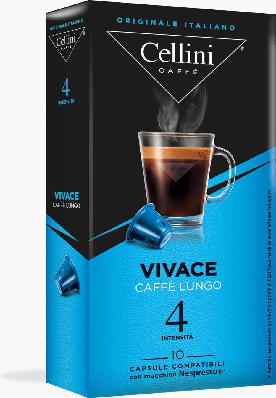 Cellini Lungo Vivace 10 Kapseln Nespresso® kompatibel