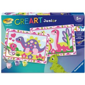 Ravensburger Verlag GmbH CreArt, Malen nach Zahlen Junior - Bunte Dinosaurier Ravensburger Verlag GmbH CreArt, Malen nach Zahlen Junior - Bunte Dinosaurier