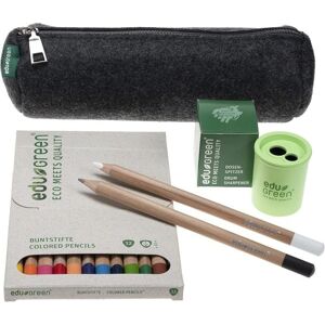 Eagle kreativ eduGREEN® 13 farbiges Buntstifte Set, inkl. Dosenspitzer und Filzschlamper aus recyceltem Filz Eagle kreativ eduGREEN® 13 farbiges Buntstifte Set, inkl. Dosenspitzer und Filzschlamper aus recyceltem Filz