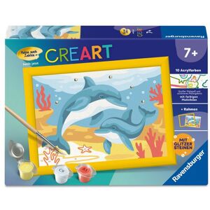 Ravensburger Verlag GmbH CreArt, Malen nach Zahlen Kinder - Verspielte Delfine Ravensburger Verlag GmbH CreArt, Malen nach Zahlen Kinder - Verspielte Delfine