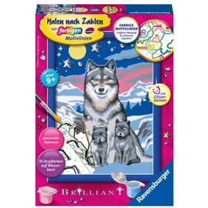 Ravensburger Verlag GmbH CreArt, Malen nach Zahlen Kinder - Süße Wolfsfamilie Ravensburger Verlag GmbH CreArt, Malen nach Zahlen Kinder - Süße Wolfsfamilie