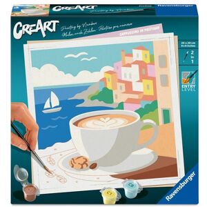 Ravensburger Verlag GmbH CreArt, Malen nach Zahlen Adults Trend - Cappuccino in Positano Ravensburger Verlag GmbH CreArt, Malen nach Zahlen Adults Trend - Cappuccino in Positano