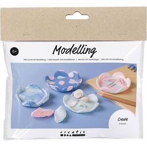 Creativ Company Mini Kreativ Set Modellieren, Schalen, Pastellblau, Hellpink Creativ Company Mini Kreativ Set Modellieren, Schalen, Pastellblau, Hellpink