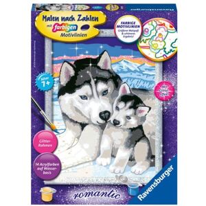 Ravensburger Verlag GmbH CreArt, Malen nach Zahlen Kinder - Husky Kuss Ravensburger Verlag GmbH CreArt, Malen nach Zahlen Kinder - Husky Kuss