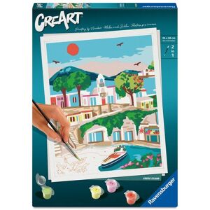 Ravensburger Verlag GmbH CreArt, Malen nach Zahlen Adults Trend - Griechische Insel Ravensburger Verlag GmbH CreArt, Malen nach Zahlen Adults Trend - Griechische Insel