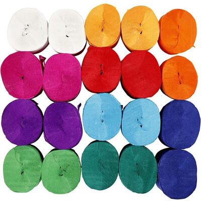Creativ Company Krepppapier-Rollen, L 20 M, B 5 cm, 22 g, sortierte Farben, 20 Rolle Creativ Company Krepppapier-Rollen, L 20 M, B 5 cm, 22 g, sortierte Farben, 20 Rolle
