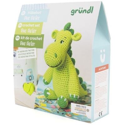 gründl Häkeltier Dino Dieter, Nähset, Häkelset gründl Häkeltier Dino Dieter, Nähset, Häkelset