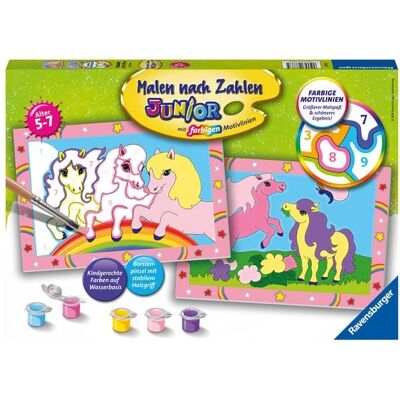 Ravensburger Verlag GmbH CreArt, Malen nach Zahlen Junior - Süße Ponys Ravensburger Verlag GmbH CreArt, Malen nach Zahlen Junior - Süße Ponys