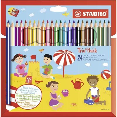 STABILO Trio dick Mehrfarbig Buntstifte - 24 Stück STABILO Trio dick Mehrfarbig Buntstifte - 24 Stück