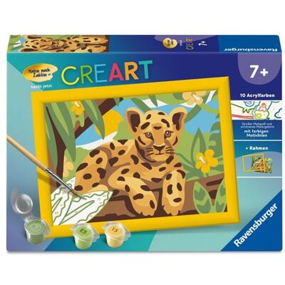 Ravensburger Verlag GmbH CreArt, Malen nach Zahlen Kinder - Baby Leopard Ravensburger Verlag GmbH CreArt, Malen nach Zahlen Kinder - Baby Leopard