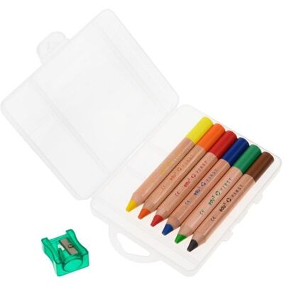 Eagle kreativ edufirst Buntstifte, 6er Set inkl. Spitzer Eagle kreativ edufirst Buntstifte, 6er Set inkl. Spitzer