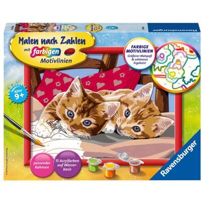 Ravensburger Verlag GmbH CreArt, Malen nach Zahlen Kinder - Zwei Schmusekätzchen Ravensburger Verlag GmbH CreArt, Malen nach Zahlen Kinder - Zwei Schmusekätzchen