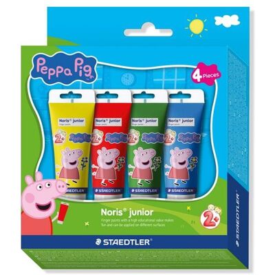 STAEDTLER Fingermalfarbe Noris junior Peppa Pig, 4 Farben, 75ml Tuben STAEDTLER Fingermalfarbe Noris junior Peppa Pig, 4 Farben, 75ml Tuben