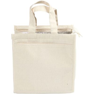 Creativ Company Kühltasche, Größe 25x24x12 cm, 220 g, Hellnatur, 1 Stk Creativ Company Kühltasche, Größe 25x24x12 cm, 220 g, Hellnatur, 1 Stk