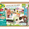 Simm Spielwaren LENA® 42830 - Eco Upcycling Village, DIY Dorf-Bastelset