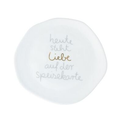 "Räder Kleiner Teller ""Heute steht Liebe auf…""" "Räder Kleiner Teller ""Heute steht Liebe auf…"""