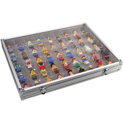 Schwäbische Albumfabrik - Sammelvitrine Alu mit 45 Fächern - Vitrine Schwäbische Albumfabrik - Sammelvitrine Alu mit 45 Fächern - Vitrine