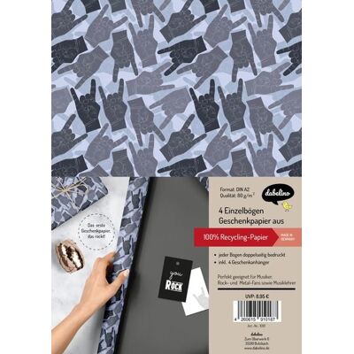 Dabelino Geschenkpapier-Set: You Rock Dabelino Geschenkpapier-Set: You Rock