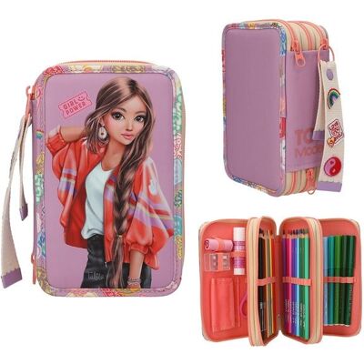 Depesche Vertrieb GmbH Co. KG TOPModel 3 Fach Federtasche mit Anhänger GIRL POWER Depesche Vertrieb GmbH Co. KG TOPModel 3 Fach Federtasche mit Anhänger GIRL POWER