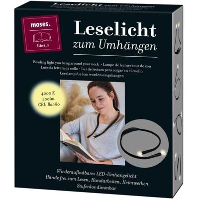 moses. libri_x Leselicht zum Umhängen moses. libri_x Leselicht zum Umhängen