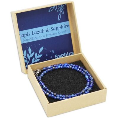 Jojo Lapislazuli Saphira Edelsteinkette Jojo Lapislazuli Saphira Edelsteinkette