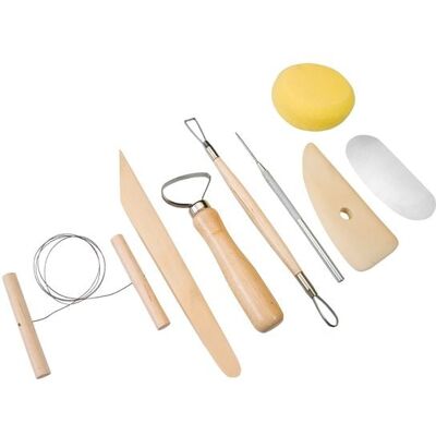 Peter Bausch GmbH & Co. KG PEBARO TOE300 - Töpferset 8-teilig zum Modellieren, 8-teiliges Töpferset zum Modellieren. Peter Bausch GmbH & Co. KG PEBARO TOE300 - Töpferset 8-teilig zum Modellieren, 8-teiliges Töpferset zum Modellieren.