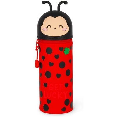 "Legami 2-in-1-Federmäppchen aus Silikon - Kawaii - Ladybug ""Get Lucky""" "Legami 2-in-1-Federmäppchen aus Silikon - Kawaii - Ladybug ""Get Lucky"""