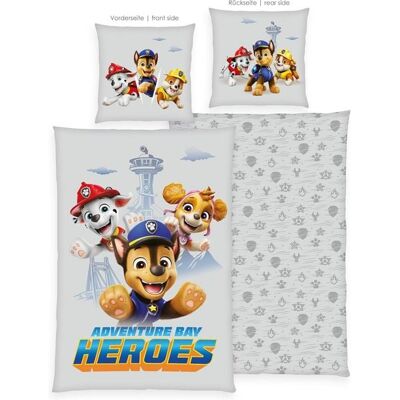 Herding 4632649050 - Paw Patrol, Adventure Bay Heroes, Bettwäsche-Set, Baumwolle/Flanell, 80 x 80 cm, 135 x 200 cm Herding 4632649050 - Paw Patrol, Adventure Bay Heroes, Bettwäsche-Set, Baumwolle/Flanell, 80 x 80 cm, 135 x 200 cm