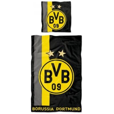 BVB 16802500 - BVB Bettwäsche mit Streifenmuster 135 x 200 cm, Borussia Dortmund 09 BVB 16802500 - BVB Bettwäsche mit Streifenmuster 135 x 200 cm, Borussia Dortmund 09