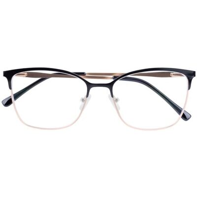 Breitfeld & Schliekert Lesebrille MIA, schwarz-gold, +2.50 dpt mit Etui Breitfeld & Schliekert Lesebrille MIA, schwarz-gold, +2.50 dpt mit Etui