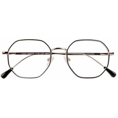 Breitfeld & Schliekert Yoko Lesebrille - Schwarz-Gold - +2.50 Dpt Breitfeld & Schliekert Yoko Lesebrille - Schwarz-Gold - +2.50 Dpt