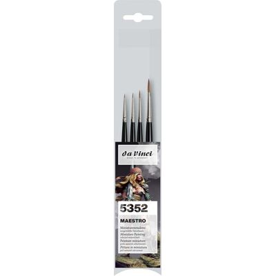 da Vinci Pinselset Maestro Kolinsky Miniaturen 4er Set da Vinci Pinselset Maestro Kolinsky Miniaturen 4er Set