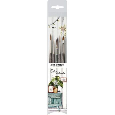 Da Vinci Aquarellpinsel-Set Boho Watercolor 5er Da Vinci Aquarellpinsel-Set Boho Watercolor 5er