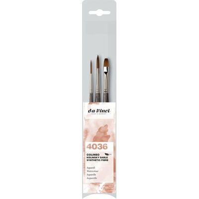 da Vinci Pinselset COLINEO Aquarell, 3er Set da Vinci Pinselset COLINEO Aquarell, 3er Set