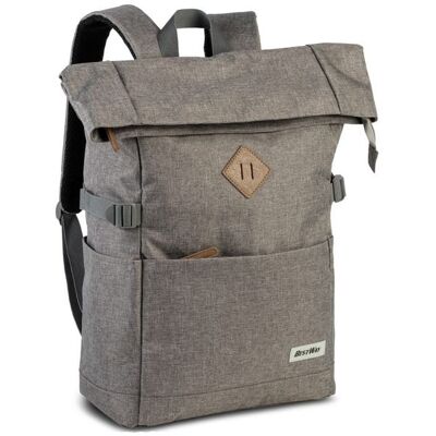 Heinrich Sieber BESTWAY® Rucksack Campus Sytle, Rolltop, dunkelgrau, variabel von 19 bis 25 Litern Heinrich Sieber BESTWAY® Rucksack Campus Sytle, Rolltop, dunkelgrau, variabel von 19 bis 25 Litern